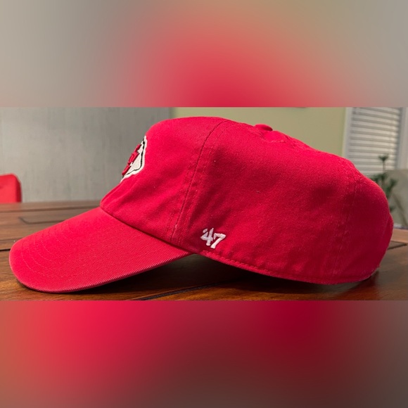**VINTAGE** - Kansas City Chiefs Cap - Strapped Closure - Red/White - NFL - Picture 3 of 7